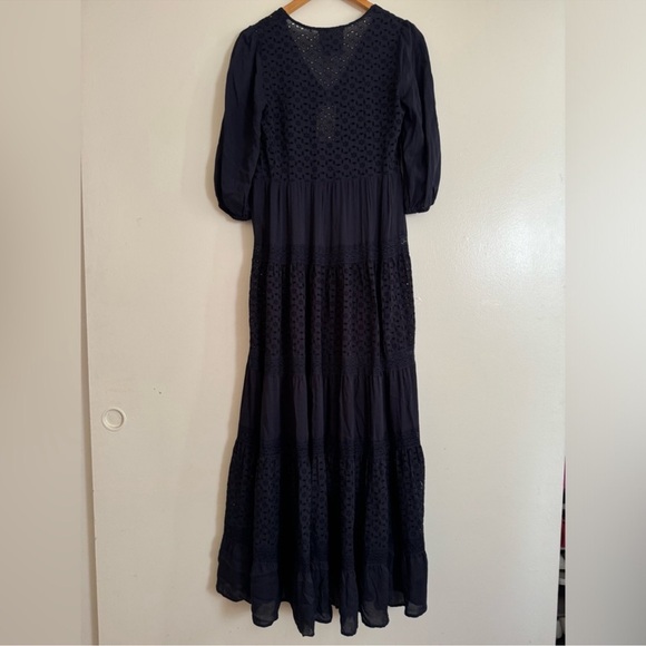 Savannah Navy Blue Maxi Dress - Picture 3 of 8